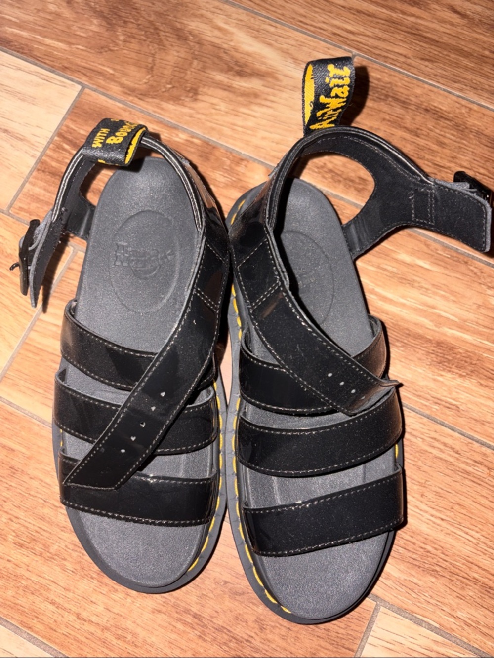 Dr. Martens Black  Strappy Sandals